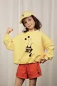 κίτρινο Παιδική βαμβακερή μπλούζα Mini Rodini  Weight lifting Παιδικά