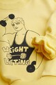 Dětská bavlněná mikina Mini Rodini Weight lifting žlutá 2422012123