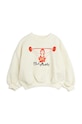 Mini Rodini bluza bawełniana dziecięca Club muscles 2422014411 biały SS24