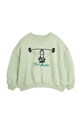 Mini Rodini bluza bawełniana dziecięca Club muscles 2422014475 zielony SS24