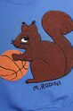 Chłopiec Mini Rodini bluza bawełniana dziecięca Squirrel 2422015460 niebieski