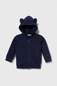 United Colors of Benetton hanorac de bumbac pentru bebelusi uni bleumarin 3J70A500R.W.Reproposed