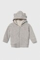 United Colors of Benetton hanorac de bumbac pentru bebelusi uni gri 3J70A500R.W.Reproposed