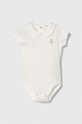 United Colors of Benetton body bawełniane niemowlęce Produkt niemowlęcy biały 3I9WMB112.W.Repro.PPYH