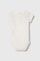 Pamučni bodi za bebe United Colors of Benetton 3I9WMB112.W.Repro.PPYH bijela SS24