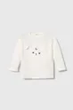 bela Bombažen pulover za dojenčka United Colors of Benetton Otroški