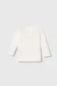 Bombažen pulover za dojenčka United Colors of Benetton bela