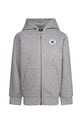 Detská mikina Converse s kapucňou sivá 8CC857
