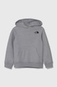 The North Face bluza dziecięca NEW GRAPHIC HOODIE z kapturem szary NF0A877V