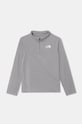 The North Face longsleeve dziecięcy NEVER STOP 1/4 ZIP pozostałe szary NF0A870Q