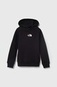 The North Face gyerek melegítőfelső pamutból PO ZUMU HOODIE pamut fekete NF0A877R