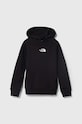 The North Face gyerek melegítőfelső pamutból PO ZUMU HOODIE pamut fekete NF0A877R