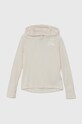 The North Face gyerek felső SUMMER LT SUN HOODIE sima bézs NF0A88M4