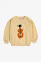 Bombažen pulover za dojenčka Bobo Choses rumena