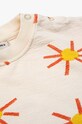 Bobo Choses bluza bawełniana niemowlęca 124AB022 beżowy SS24