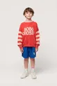rdeča Otroški bombažen pulover Bobo Choses