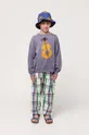 modra Otroški bombažen pulover Bobo Choses
