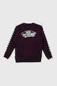 Vans bluza copii EXPOSITION CHECK CREW VN0008CBCHJ violet SS24