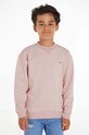 Детски пуловер Tommy Hilfiger тънък розов KS0KS00534.PPYH