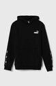 Дитяча кофта Puma ESS Tape Hoodie TR з капюшоном чорний 849202