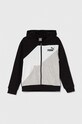 Παιδική μπλούζα Puma PUMA POWER Colorblock Full-Zip TR στάμπα μαύρο 679251