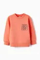 Παιδική βαμβακερή μπλούζα zippy πορτοκαλί
