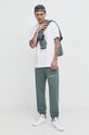 HUGO bluza bawełniana 50504725 zielony SS24