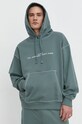 HUGO bluza bawełniana zielony 50504725