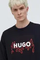 črna Bombažen pulover HUGO