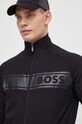 BOSS bluza bawełniana lounge czarny 50510629