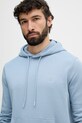 BOSS Orange dukserica sa kapuljačom muška od pamuka Wetalk plava 50509314