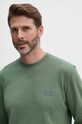BOSS Orange bluza bawełniana Westart zielony 50509323