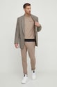 BOSS Orange bluza bawełniana 50509323 brązowy AA00