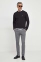 BOSS Orange hanorac de bumbac 50509323 negru AA00