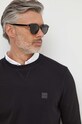 BOSS Orange hanorac de bumbac negru 50509323