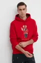 czerwony Polo Ralph Lauren bluza Męski