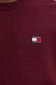 Tommy Jeans hanorac de bumbac DM0DM17986 burgundia