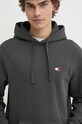 Tommy Jeans felpa in cotone grigio DM0DM17988
