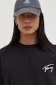 Pamučna dukserica Tommy Jeans crna DM0DM17989