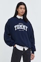 Tommy Jeans bluza bawełniana granatowy DM0DM18386