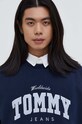Tommy Jeans bluza bawełniana DM0DM18386 granatowy