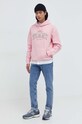 Tommy Jeans hanorac de bumbac DM0DM18401 roz SS24