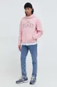 Tommy Jeans bluza bawełniana różowy