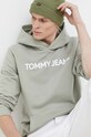 Tommy Jeans bluza bawełniana DM0DM18413 zielony