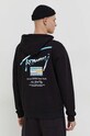 Îmbrăcăminte Tommy Jeans hanorac de bumbac DM0DM18457 negru