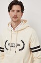Pamučna dukserica Tommy Hilfiger bež MW0MW33648