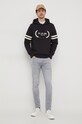 Памучен суичър Tommy Hilfiger MW0MW33648 черен SS24