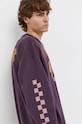 G-Star bluza bawełniana fioletowy D23895.B782