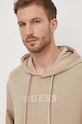 Ρούχα Βαμβακερή μπλούζα Guess M4RQ33.K9YI1 μπεζ