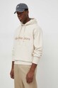 Bavlnená mikina Calvin Klein Jeans béžová J30J324623